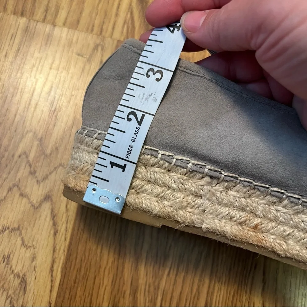Grayish blue Woven Espadrilles Platforms